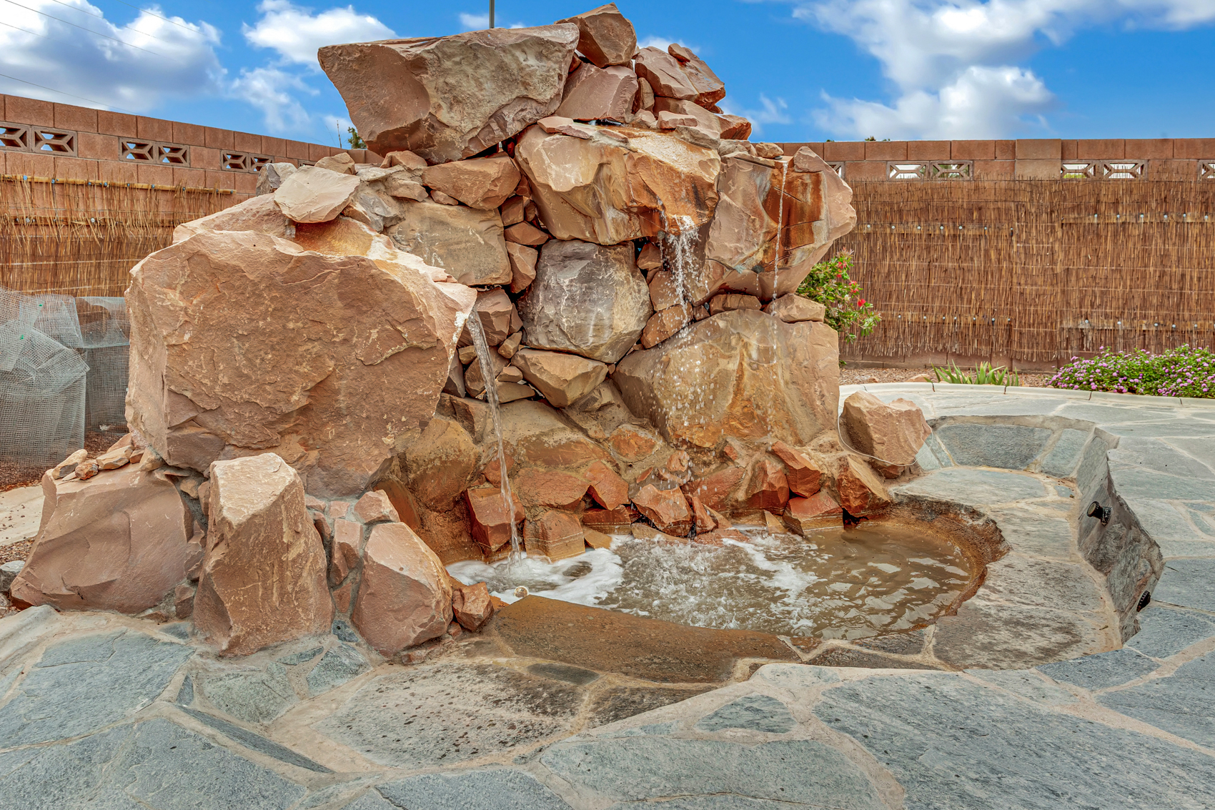 Rock Waterfall Feature